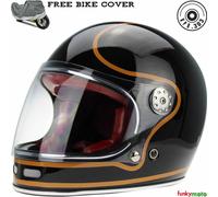 Viper F656 fibra di vetro Casco Retro casco integrale in da moto vintage classic