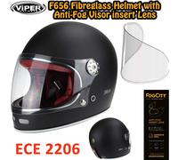 Viper F656 in fibra di vetro Vintage da Corsa Casco Integrale Classico Retrò