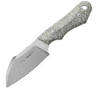 Viper HANDY2 Sheepfoot Stonewash M390, Micarta Canvas Verde, Fodero Kydex VT4050CG