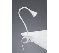 VIPER LAMPADA DA STUDIO LED 3W 400lm, 3000K FLESSIBILE CON PINZA BIANCA H. 35CM