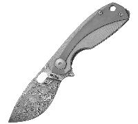 Viper LILLE DAMASCO Bjorkmans Twist Pattern, TITANIO con overlay Bead Blasted VA5964TITI