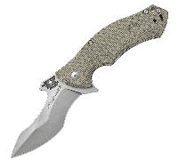 Viper Maga’ Stonewash, Green Canvas Micarta V5912CG