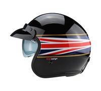 ViPER RSV06 Plus Motorcycle Helmet with Inner Sun Visor Open Face Jet Motorbike Helmets for Adult - Motorbike Rider Road Legal ECE2206 Approved for Cruise Bike Chopper Moped Electric Scooters - XS