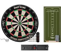 Viper Shot King - Bersaglio per freccette, piccolo tabellone segnapunti da cricket e luce di lancio