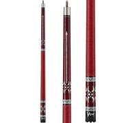 Viper Sinister - Stecca da Biliardo/Biliardo, 147,3 cm, 2 Pezzi, Bordeaux con intarsio Perlato, 510 g