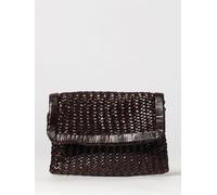 VIPERA Borsa a tracolla in pelle intrecciata con chiusura a patta e zip OS Bordeaux