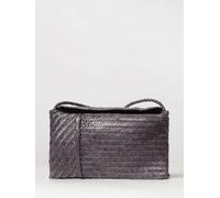 VIPERA Borsa a tracolla Pillow in pelle intrecciata con tasca interna OS Grigio