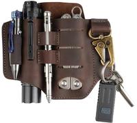 VIPERADE PJ16 Fondina EDC Organizer Hademade Custodia in pelle 3 Tasche Borsa per attrezzi Tasca per fondina per cintura con portachiavi per il trasporto quotidiano all'aperto