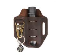 VIPERADE PJ9-Plus Custodia multiuso per cintura, EDC Pocket Organizer da uomo, fodero in pelle con portachiavi, custodia multifunzione per (Marrone)