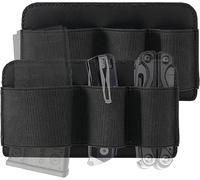 VIPERADE PL6 Tactical modulare EDC Organizer, inserto elastico tasca pannello con gancio posteriore porta accessori, attacco per zaino, gilet tattico, borsa