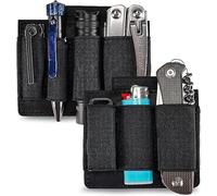 VIPERADE PL7 Organizer EDC elastico Piccolo inserto organizer in strappo con 4 tasche con inserti elastici, custodia elastica EDC Fondina organizer multiuso, pannello organizer in strappo -M+L