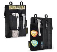 VIPERADE VE18 Organizer tascabile, borsa portautensili tascabile in nylon con area patch fai-da-te per uomo, organizer tascabile per ingranaggi EDC, fodero per monete EDC Custodia in nylon EDC