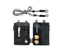 VIPERADE VE18R Borsa EDC Borsa porta attrezzi piccola EDC con 6 tasche, Borsa organizer EDC per uomo, Borsa piccola organizer multiuso con tracolla, Borsa piccola tasca EDC