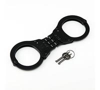 VIPERTEK Manette Resistenti con Doppia Serratura in Acciaio di Grado Professionale, Edizione Polizia, Colore Nero