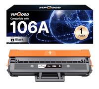 VIPGOOD 106A W1106A Toner con Chip Compatibile per HP 106A W1106A Cartuccia Toner per Laser MFP 137fnw 137fwg 135a 135r 135w 135wg 107w 107a 107r (Nero, 1-Pack)