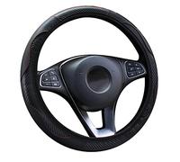 VIPHID Coprivolante in Pelle Auto per Hyundai Tucson 2015-2023,Autos Microfibra Copri Volante,Antiscivolo Durevole Protezione Custodia Volanti,Traspirante Coprivolante,Parti Auto Interni,Black