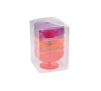 Viphome 3 coppette per Gelato Acrilico, 400 ml, 11,5 cm, Assortiti