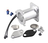 VIPIH Kit tappo EGR in alluminio per BMW serie 1 3 5 6 7 X3 X5 X6 E87 E90 E60 E65 E70 E71, include tappo ventilato e pieno con vite e o-ring