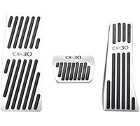 VIPOD Pedale Dell'Auto per Mazda 3 CX-30 CX30 2019 2020, Compatibile del Parti Interne Tappetino Auto Pastiglie Pedaliera Antiscivolo Pedali