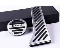 VIPOD Pedale Dell'Auto per Smart Forfour Fortwo 453 451, Compatibile del Parti Interne Tappetino Auto Pastiglie Pedaliera Antiscivolo Pedali