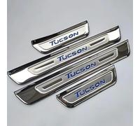 VIPOES 4 Pezzi Battitacco per Hyundai Tucson 2024 2023 2022 2021 2020-2015, Acciaio Inossidabile Batticalcagno Antiscivolo AntiGraffio Calciere Protezioni