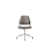 Vipp 454+ Sedia Girevole Con Ruote Lucidata/Tenzo