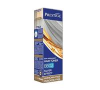 Vips Prestige | Tintura per Capelli Semi Permanente e Toner Bagno di Colore Argento 02 | Senza Ammoniaca e Perossido | Con Olio d'Oliva, di Macadamia e Olio di Ricino | Cura, idrata e dona lucentezza