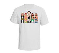 vipwees, Legends of Wrestling, Mens Sporting Icons Inspired Caricature Organic Cotton T-Shirt