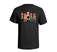 vipwees, Legends of Wrestling, Mens Sporting Icons Inspired Caricature Organic Cotton T-Shirt