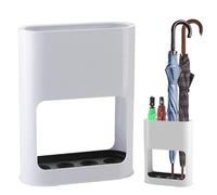 VIQIHEOE Portaombrelli 22 x 9 x 28 cm Ombrello Organizzatore Salvaspazio, Supporto Minimalista Portaombrelli 4 slot con vassoio a goccia rimovibile, per la decorazione della casa e dell'ufficio