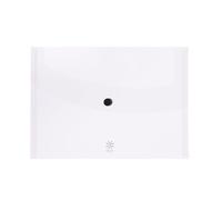 Viquel 017540-08 - Busta piatta in plastica con bottone a pressione, formato A5, 17 x 22 cm, colore: Trasparente