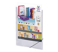 Viquel 097372 - 05 Cartellina in plastica con elastico, incolore