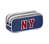 Viquel - Astuccio scolastico 2 scomparti grande capacità NY Fashion - Blu