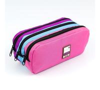 Viquel Astuccio scolastico 3 scomparti grande capacità TRIZIP multicolore