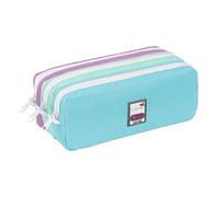 Viquel - Astuccio scolastico 3 scomparti grande capacità TRIZIP PASTEL