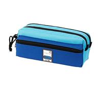 Viquel - Astuccio scolastico Teknik a 4 scomparti - Blu/Blu scuro