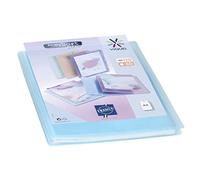 Viquel - Cartellina portadocumenti personalizzabile - Rilegatura A4-120 foto (60 tasca) Propysoft - Buste trasparenti e lisce - Blu traslucido