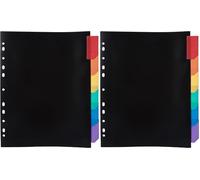 Viquel Maxi - Set di 12 divisori A4 in polipropilene Rainbow Class