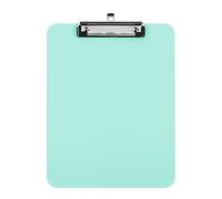 Viquel - Porta blocco A4 con morsetto - Supporto a morsetto trasparente e rigido - Verde pastello