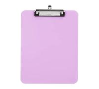 Viquel - Porta blocco A4 con morsetto - Supporto a morsetto trasparente e rigido - Viola pastello