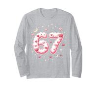 Viral 67 Kawaii Hearts San Valentino Bambini Umorismo Maglia a Manica