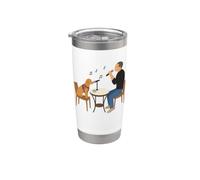 Viral Dog Canto Meme Karaoke Microfono Divertente Pet Bicchiere termico in acciaio inox doppia parete