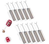 Viral Heart Magnet for Perfect Cat Eye Gel Polish - Confezione da 5 strumenti magnetici per nail art con guida a Y, kit manicure per salone e casa (10 pezzi)