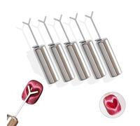 Viral Heart Magnet for Perfect Cat Eye Gel Polish - Confezione da 5 strumenti magnetici per nail art con guida a Y, kit manicure per salone e casa (5 pezzi)