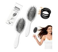 Viral World-Famous - 5 pennelli da paddle per smoother, Stronger, Shinier Hair - Boar Bristle Brushs with Nylon Bristles and Microsphere Massaggio Tips, Viral Paddle Brush for Fine Thin Hair (2 pezzi)