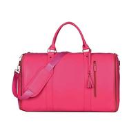 Viralhuntz Travel Bag, Viralhuntz Foldable Travel Bag, Large Capacity Waterproof Foldable Carry-On Duffel Bag for Women (Rose)