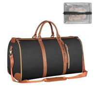 Viralhuntz Travel Bag, Waterproof Foldable Carry-On Duffle Bag, Large Capacity Luggage Bag for Women's (Black)