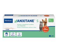 Virbac Anxitane S - Mangime complementare rilassante per cani e gatti, 30 compresse
