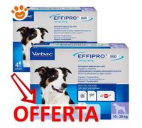 Virbac effripro duo cani di media taglia 10-20 kg; confezione da 4 pipette.