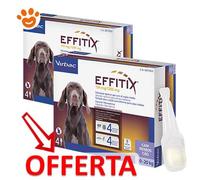 Virbac Dog EFFITIX Spot-On Cani di Taglia Media (10-20kg) - Virbac Dog EFFITIX Spot-On Cani di Taglia Media (10-20kg) - Offerta [PREZZO A CONFEZIONE] Quantità minima 2, Confezione da 4 Pipette